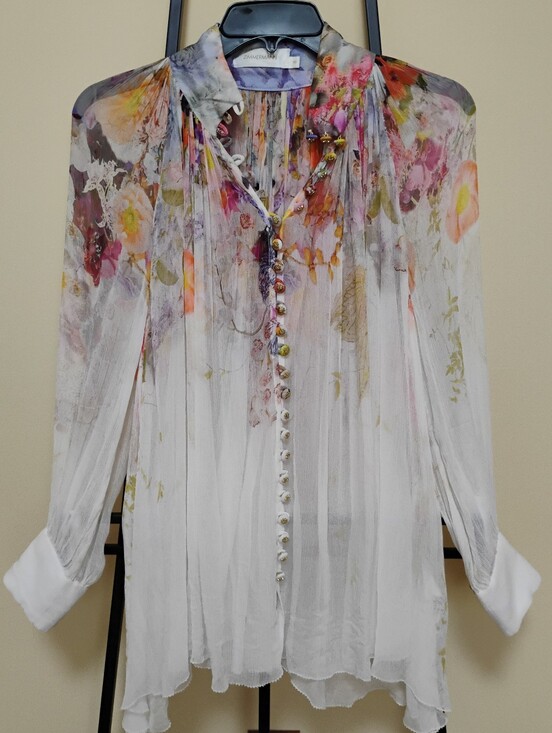 Zimmermann Tops - Zimmerman Floral Button Down Blouse